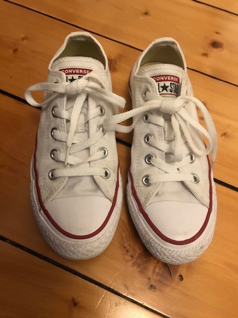 white converse boots size 4